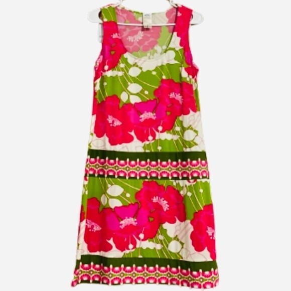 Ali Ro Women’s Vibrant Multicolor Floral Sleeveless Slip Mini Dress - Picture 1 of 4